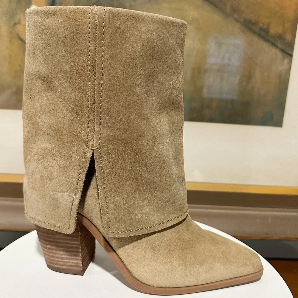 🌸VINCE CAMUTO🌸 Alolison Foldover Boot In Suede Size: 5.5 - Picture 10 of 13